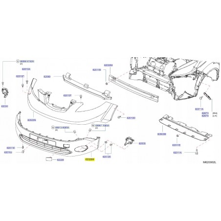 ZDERZAK PRZÓD PRZEDNI DOLNY NISSAN E-NV200 14-