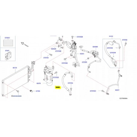 PRZEWÓD KLIMATYZACJI NISSAN LEAF ZE0 2010 -