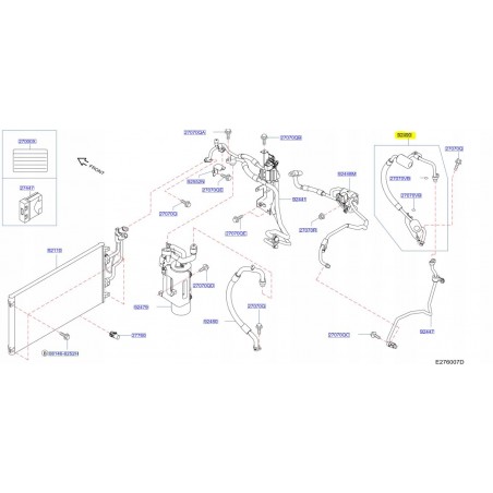PRZEWÓD KLIMATYZACJI NISSAN LEAF ZE0 2010 -