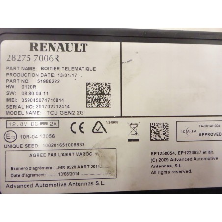 MODUŁ NAWIGACJI RENAULT CLIO IV 13-