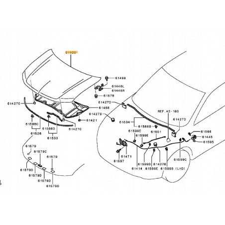MASKA POKRYWA SILNIKA PRZÓD OUTLANDER III LIFT 15-