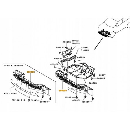 OSŁONA PŁYTA POD ZDERZAK OUTLANDER III LIFT 15-