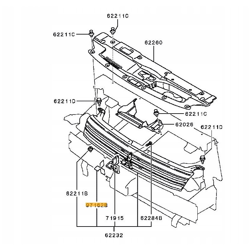 EMBLEMAT LOGO ZNACZEK PRZÓD OUTLANDER III LIFT 15-