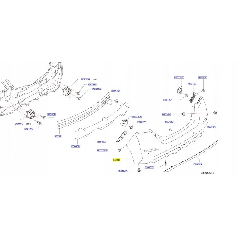 ZDERZAK TYŁ TYLNY NISSAN LEAF II ZE1 17- KOLORY