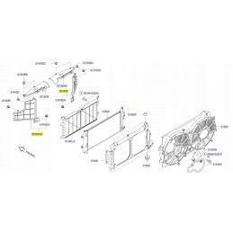 KIEROWNICA POWIETRZA LEWA PRAWA LEAF II ZE1 17-
