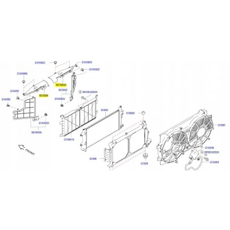 KIEROWNICA POWIETRZA GÓRNA NISSAN LEAF II ZE1 17-