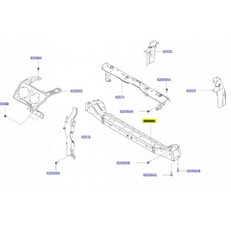 BELKA PAS POD CHŁODNICE NISSAN LEAF II 17- ORYG.
