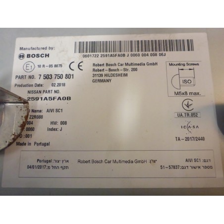 RADIO WYŚWIETLACZ FABRYCZNE NISSAN MICRA K14 17-