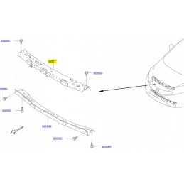 PAS GÓRNY PRZEDNI BELKA NISSAN NOTE E12 13-