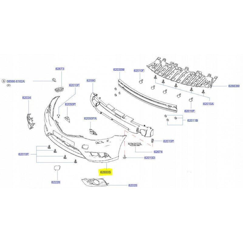 ZDERZAK PRZÓD PRZEDNI NISSAN PULSAR C13 13- ORYG.