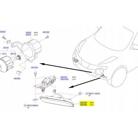 LED DRL NISSAN JUKE NISMO 2010 - 2014