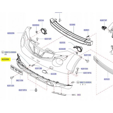 SPOILER HOKEJ ZDERZAKA PRZÓD NISSAN JUKE LIFT 14-