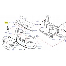 KRATKA ZDERZAKA LEWA PRAWA NISSAN LEAF II ZE1 17-