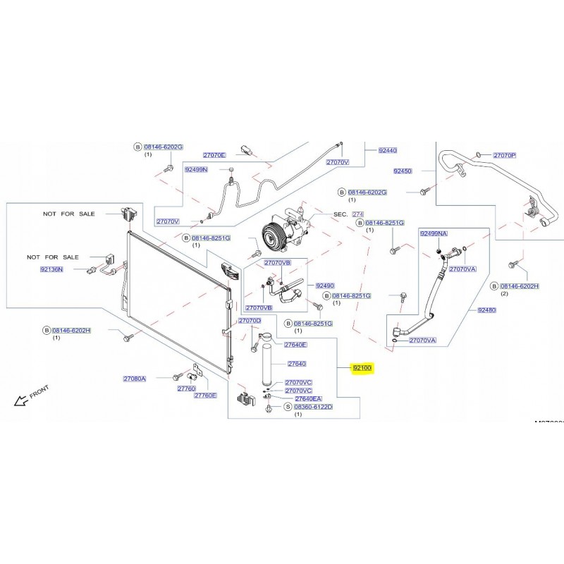 CHŁODNICA KLIMATYZACJI NISSAN NAVARA NP300 D23 15-