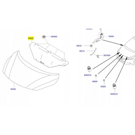 WYGŁUSZENIE PODBITKA MASKI NISSAN MICRA K14 17-