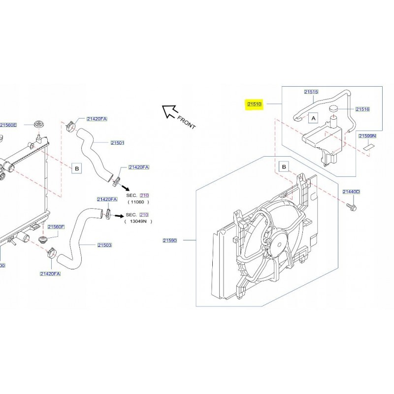 ZBIORNICZEK WYRÓWNAWCZY NISSAN JUKE LIFT 1.6 16V