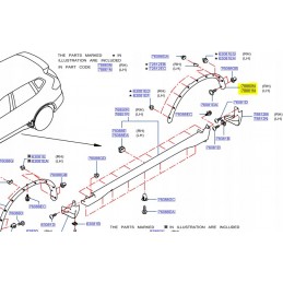 LISTWA BŁOTNIKA LEWY PRAWY TYŁ X-TRAIL T32 14-