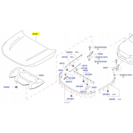 MASKA POKRYWA SILNIKA NISSAN NAVARA NP300 D23 15-