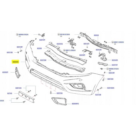 ZDERZAK PRZÓD PRZEDNI NISSAN NAVARA NP300 D23 15 -