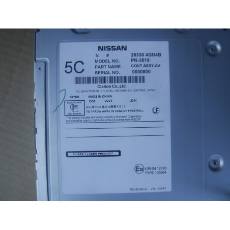 RADIO FABRYCZNE CD INFINITI Q50 13- 283304GN4B