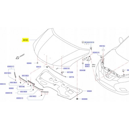 MASKA POKRYWA SILNIKA NISSAN X-TRAIL T32 14-