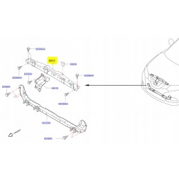 PAS PRZEDNI GÓRNY BELKA X-TRAIL LIFT T32 14- ORYG