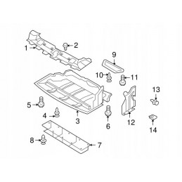 NAKŁADKA OSŁONA PASA PRZEDNIEGO NISSAN 370Z 09-