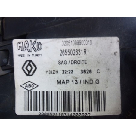 LAMPA TYŁ TYLNA LEWA PRAWA RENAULT CLIO IV 2012-