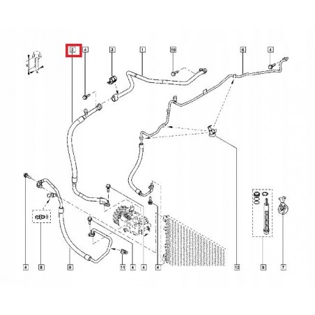 PRZEWÓD KLIMATYZACJI KOMPRESORA MOVANO NV400 2.3
