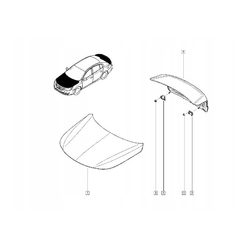 MASKA POKRYWA SILNIKA RENAULT LATITUDE 13- ORG