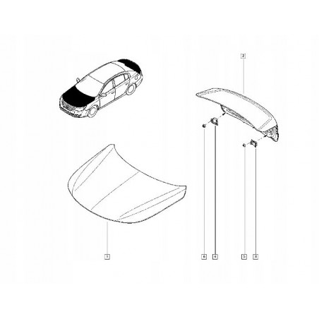 MASKA POKRYWA SILNIKA RENAULT LATITUDE 13- ORG
