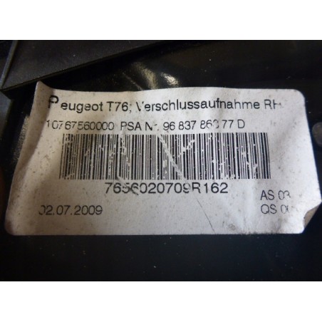 ZAMEK RYGIEL DACHU L / P PEUGEOT 308 CC 07-13r.