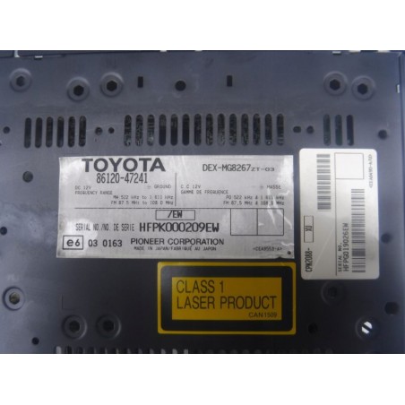 RADIO CD MP3 TOYOTA PRIUS 03-09 86120-47280