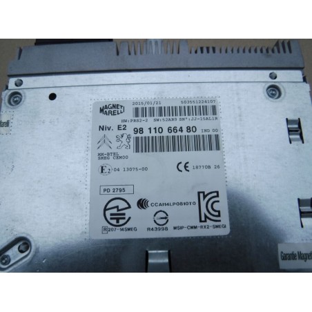 RADIO CD PEUGEOT 208 2008 13- 9811066480