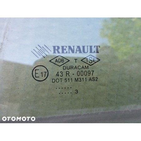 SZYBA DRZWI LEWY TYŁ RENAULT CLIO IV 2012-