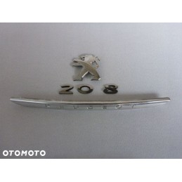 ZNACZEK EMBLEMATY KLAPY BAGAŻNIKA TYŁ PEUGEOT 208