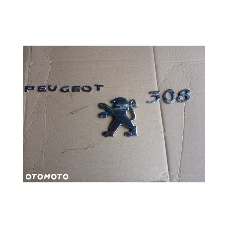 EMBLEMATY TYŁ PEUGEOT 308 1.4 VTI 5D