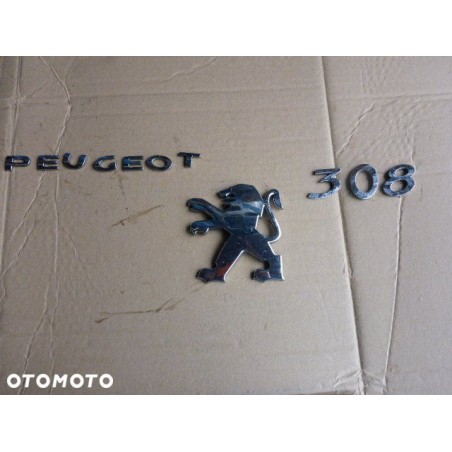 EMBLEMATY TYŁ PEUGEOT 308 1.4 VTI 5D
