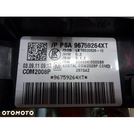 PRZEŁĄCZNIK ZESPOLONY PEUGEOT 508 10- 96759264XT