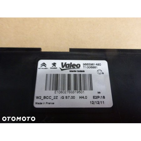 MODUŁ STEROWNIK KLIMY PEUGEOT 508 2010- 9665961480