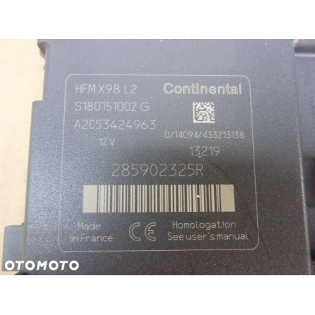 CZYTNIK MODUŁ KARTA RENAULT CLIO IV 12- 285902325R