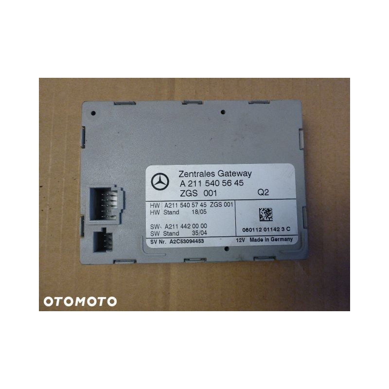 MODUŁ KOMPUTER ZAMKA MERCEDES W219 CLS A2115405645