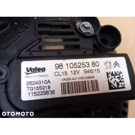 ALTERNATOR CITROEN C4 PICASSO II 1.6 9810525380