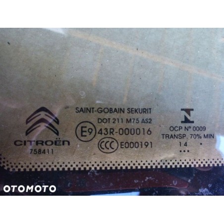 SZYBA KAROSERYJNA LEWA PRAWA C4 PICASSO II 13-