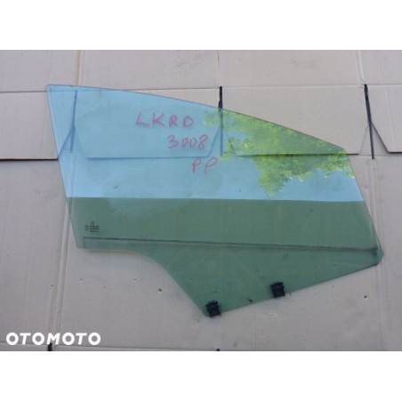SZYBA DRZWI PRAWY PRZÓD PEUGEOT 3008 2009-