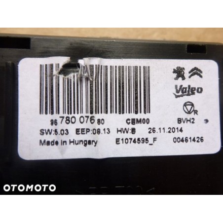 MODUŁ KLIMATYZACJI PEUGEOT 308 T9 9678007680