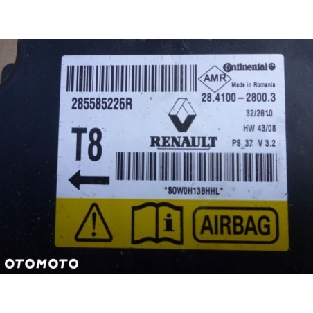 SENSOR AIRBAG STEROWNIK MEGANE III 285585226R