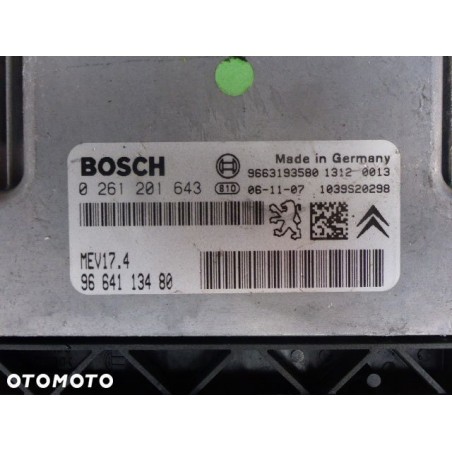 KOMPUTER SILNIKA PEUGEOT 207 CC 1.6 VTI 9663193580