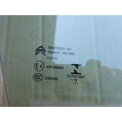 SZYBA DRZWI PRAWA PRZÓD CITROEN C3 AIRCROSS 18r.