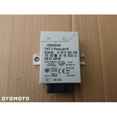 STEROWNIK MODUŁ EWS BMW E39 61356905668